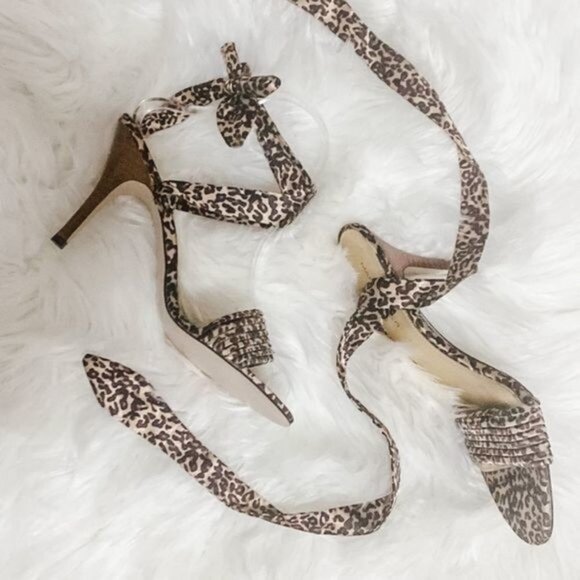Marc Fisher Filia Leopard Print Heels - Picture 3 of 5